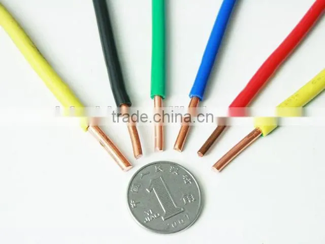 low voltage 3 cores PVC insulated electrical wire