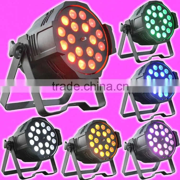 18 X 15w 5 in 1 rgbwa showtec led par ligth