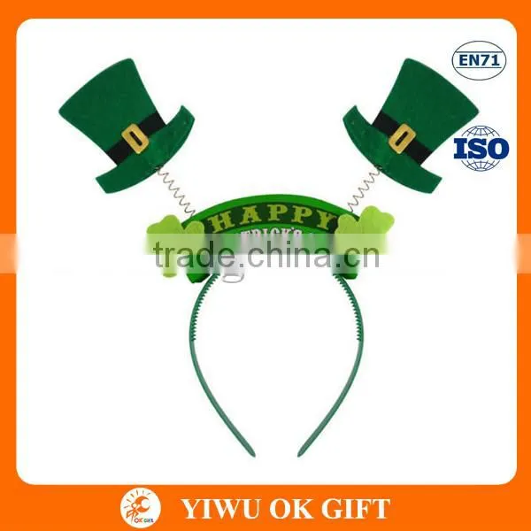 St Patrick's Day Sequin Hat Headband