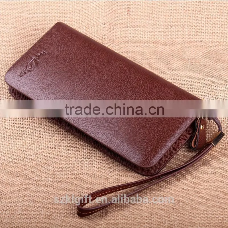 free sample vintage wallet mens long wallet 3 fold wallet