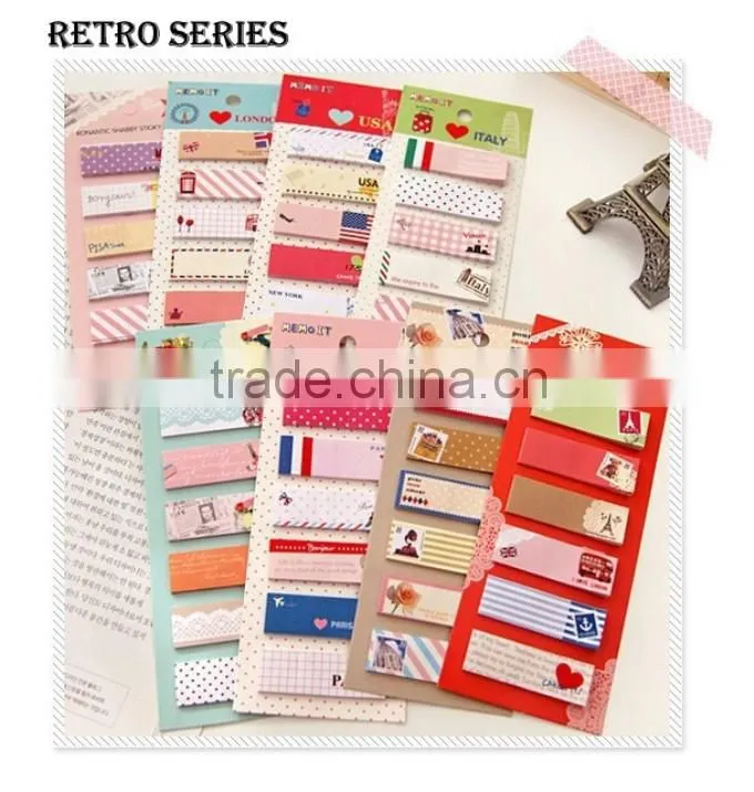 120Page Cute Cartoon Sticker Office Bookmark Marker Memo Index Tab Sticky Notes