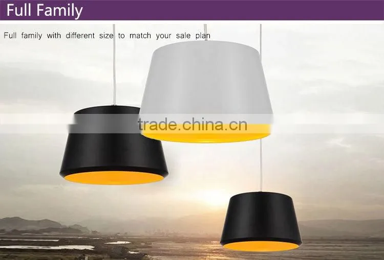 Trapezoid design lighting metal painting kitchen pendant lights