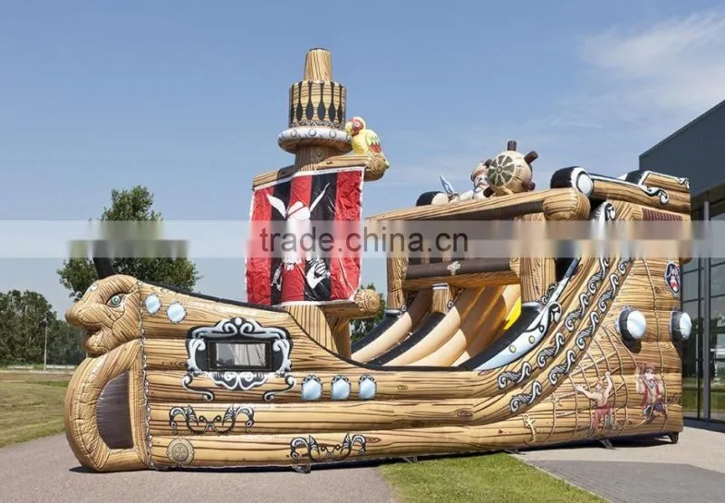 inflatable dry slide 4 fun, full printing big inflatable slides
