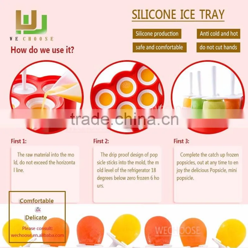 Wholesale highly appreciated silicone ball shaped ice cube tray DIY popsicle mold mini ice cube maker