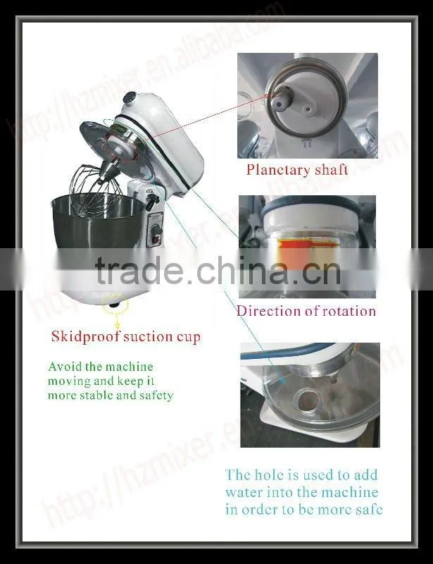 B5 litres Kitchen food stand mixers in China