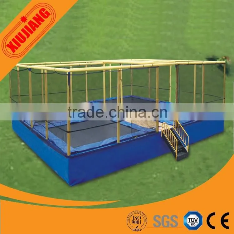 2016 new product big trampoline with safety net