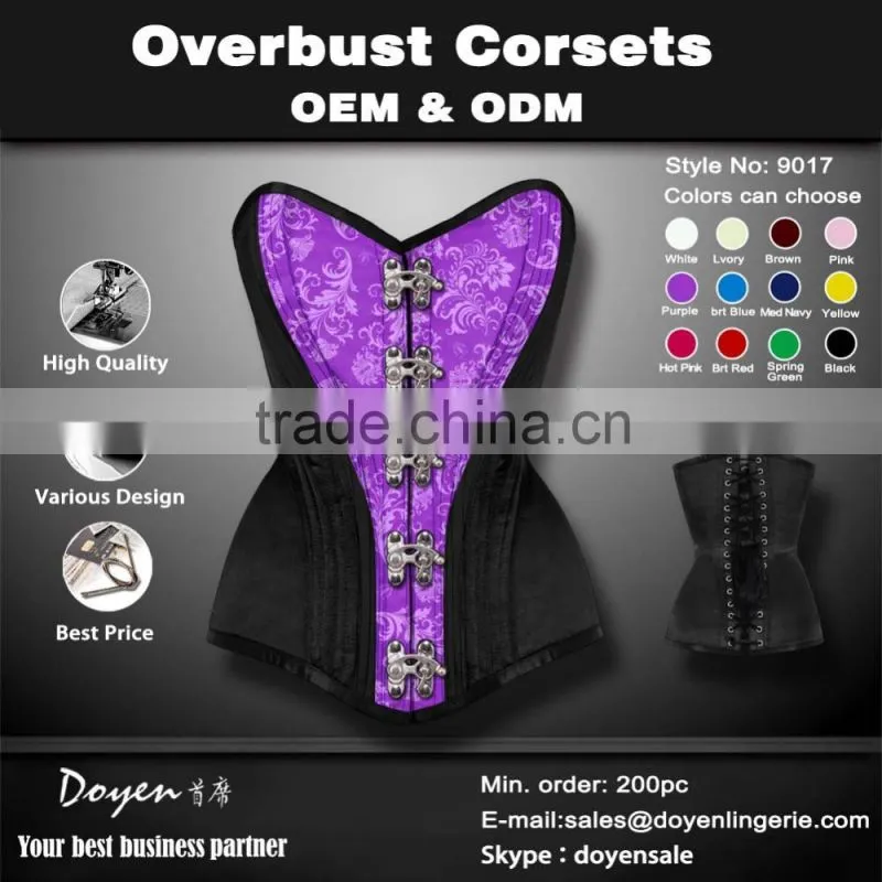 steampunk hernia small bust corset top sexy women burlesque black sexy mature corset
