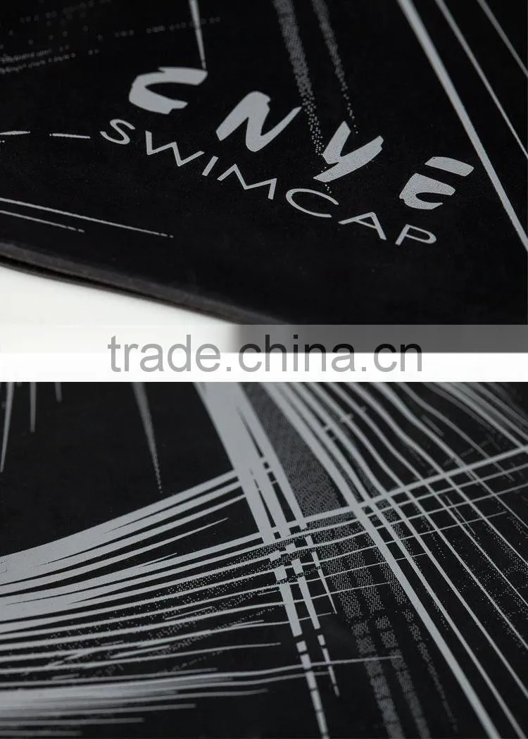 CNYE Pure color swimming caps silicone swimming caps men black swim cap women factory price high quality OEM/ODM