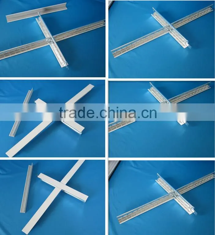 standard Plain/ flat Ceiling t grid / tee bars/t bar for false ceiling