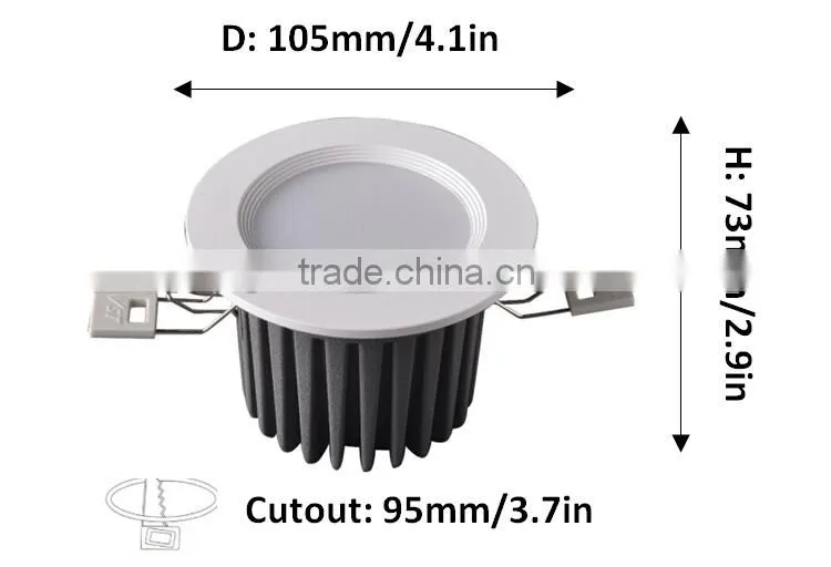 High quality led downlight / SMD 5730 anti-glare led bathroom downlight / Bathroom ceiling light fitting ip44