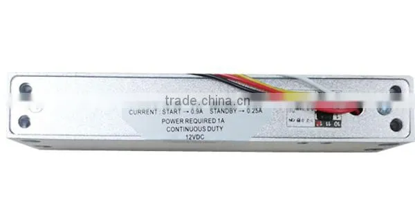 Fail safe zinc alloy glass lock with time delay function
