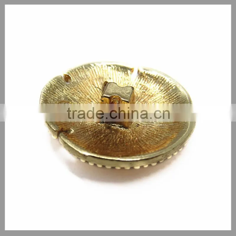 Designer Gold Round Button For Garment