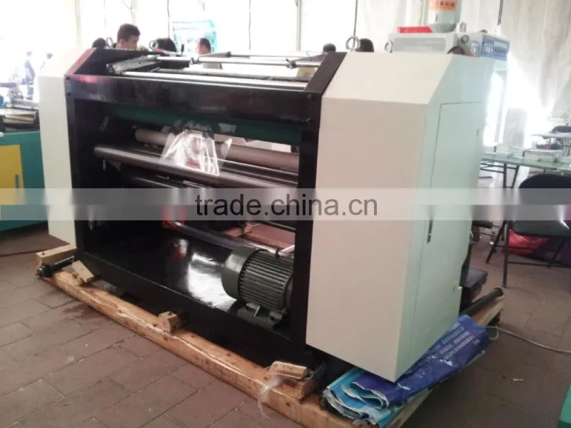 Automatic Vertical PE PET PVC film slitting machine
