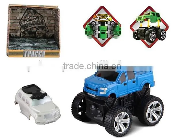 Plastic vehicle 4 Wheel Drive Friction Car with TPR soft wheels