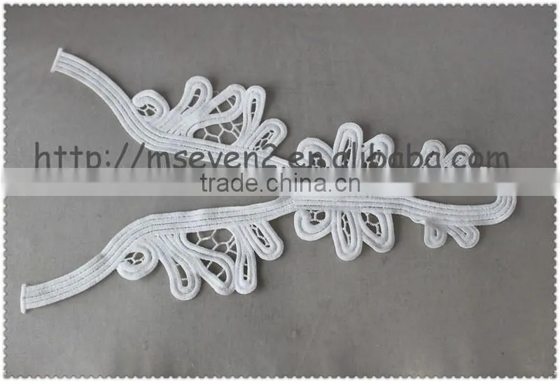 Wholesale Soft White Cotton Lace Collar, Embroidery Cotton Collar Lace for Ladies Wear
