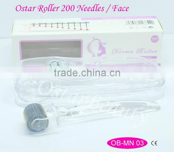 (Best Selling) 200 Needles titanium massager derma MT Roller For Women Skin Use OB-MN 03