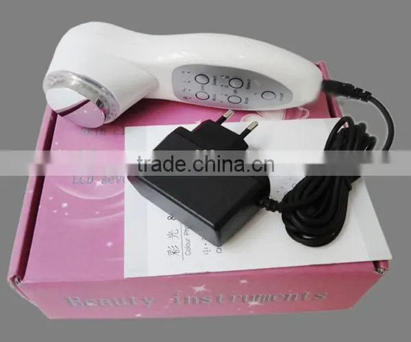 popular skin tightening photon ultrasonic waves skin care machine with 7 led lights /Christmas 20% Off