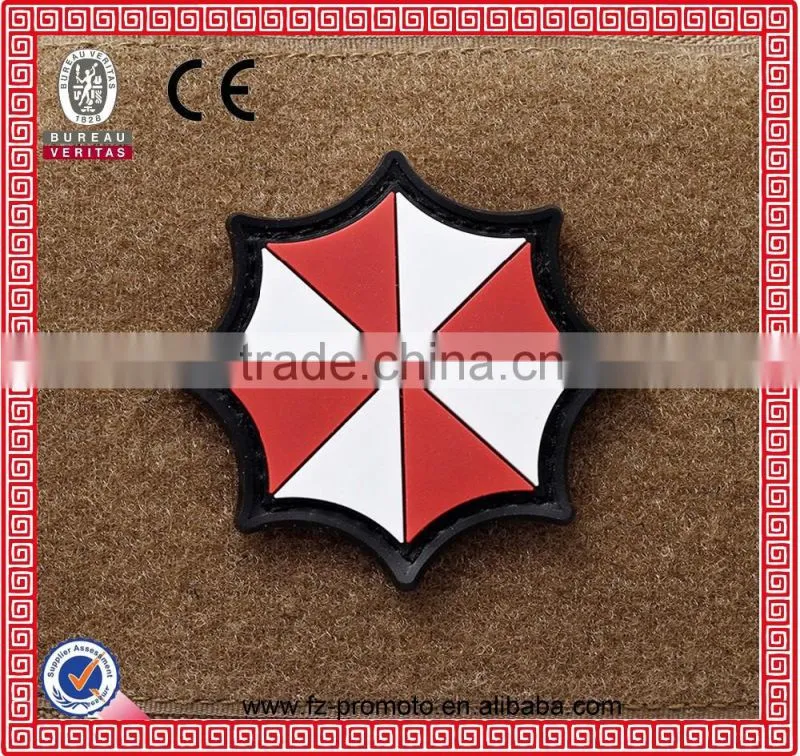 custom 3D fashion high quality rubber pvc patch