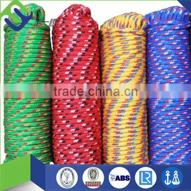 16mm PP Braided Rope Polypropylene Double Braided Rope