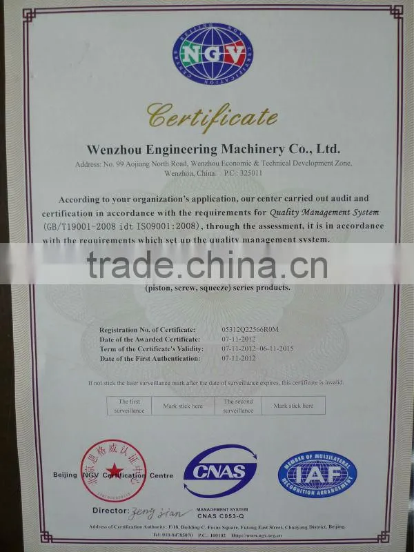 ISO9001:2008 PZ-6 shotcrete equipment for concrete