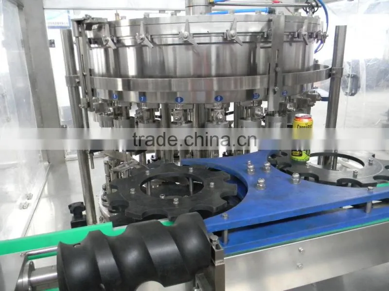Canning Machine For Carbonated Drinks/ carbonated canned filling machine/energy drink filling machine