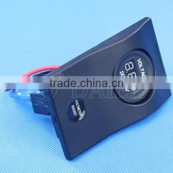 Rocker Switch Type USB Socket With 12V LED Lamp