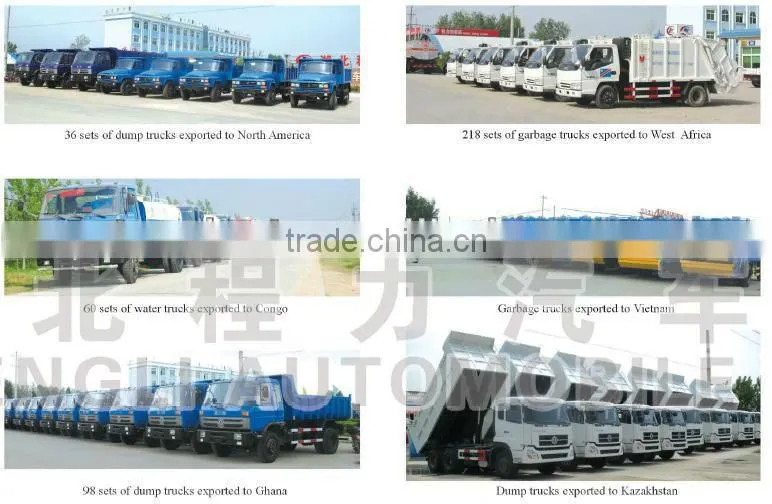 185hp 4*2 DONGFENG Compression Docking Garbge Truck 17 m3