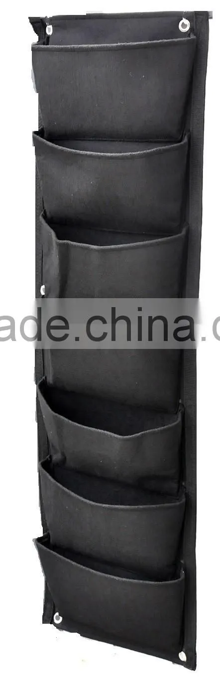 Indoor Hanging Planters,7-Pocket (Wide) Hanging Garden Pockets Planter for Walls Indoor/Outdoor