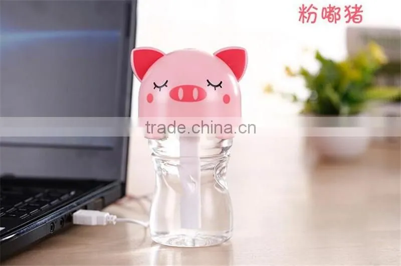 CT-744 Upgrade three generations bottle humidifier USB mini humidifier home office Pet cute cartoon humidifier