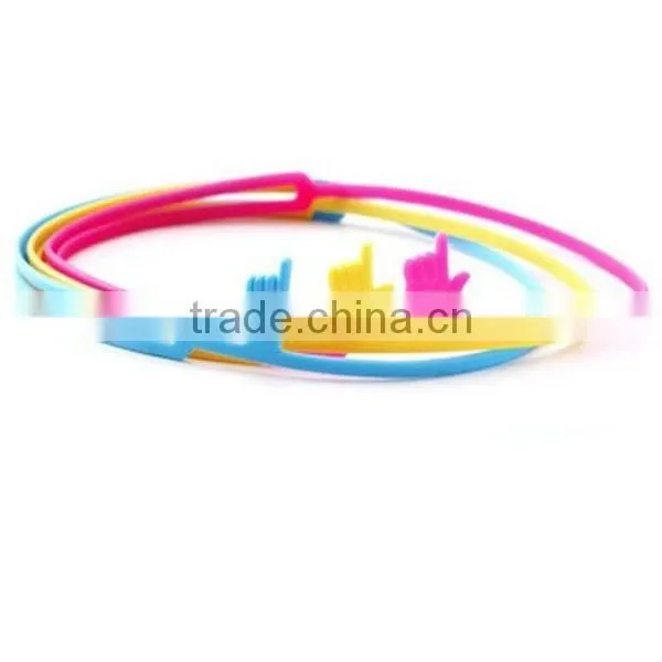 Hot Promotionl Gift Silicone Finger Elastic Bookmark,Silicone Bookmark