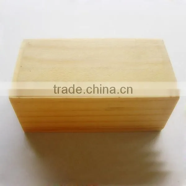 Wholesale handmade unfinished wood toy box with slide lid