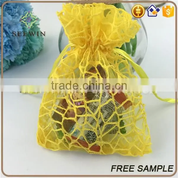 wholesale OEM design mesh floral bag and snack bag