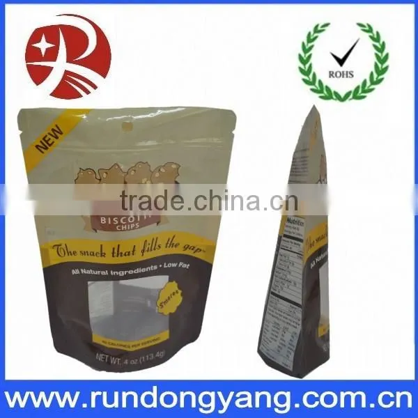 transparent coffee bag with zipper