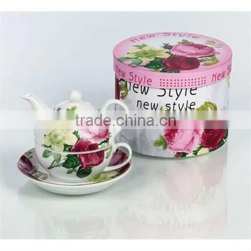 Fine china arabic modern turkish porcelain tea pot, tea for one set wholesale