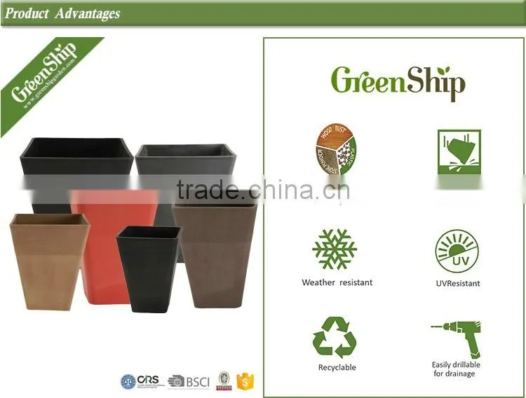 20-40cm Durable Wholesale Plastic Square Garden Planter