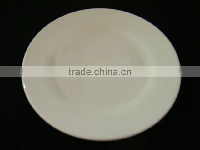 hotel white round melamine sauce plate