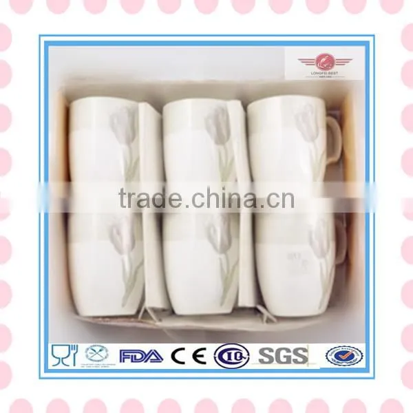 Elegant Bone-china Ceramic Porcelain Mug/Cup Custom Color