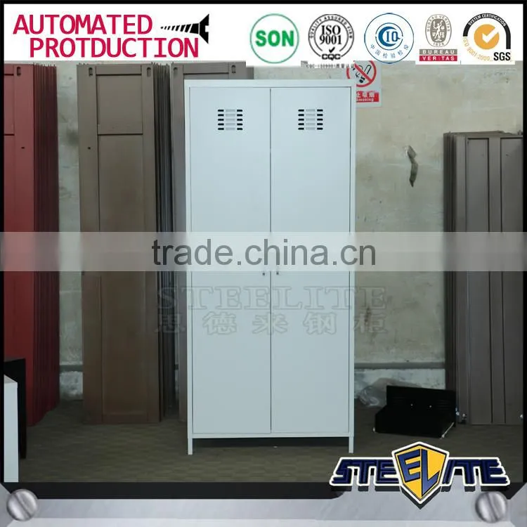 Korean steel cloth wardrobe bedroom lockable clothes wardrobe closet