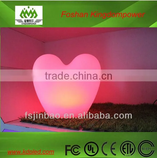 Wireless led RGB heart shaped lamp