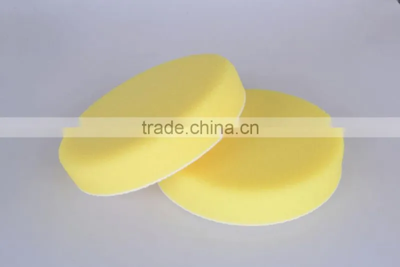 5'' 6'' 7'' imported flat fine soft foam/ sponge pad for finishing yellow color