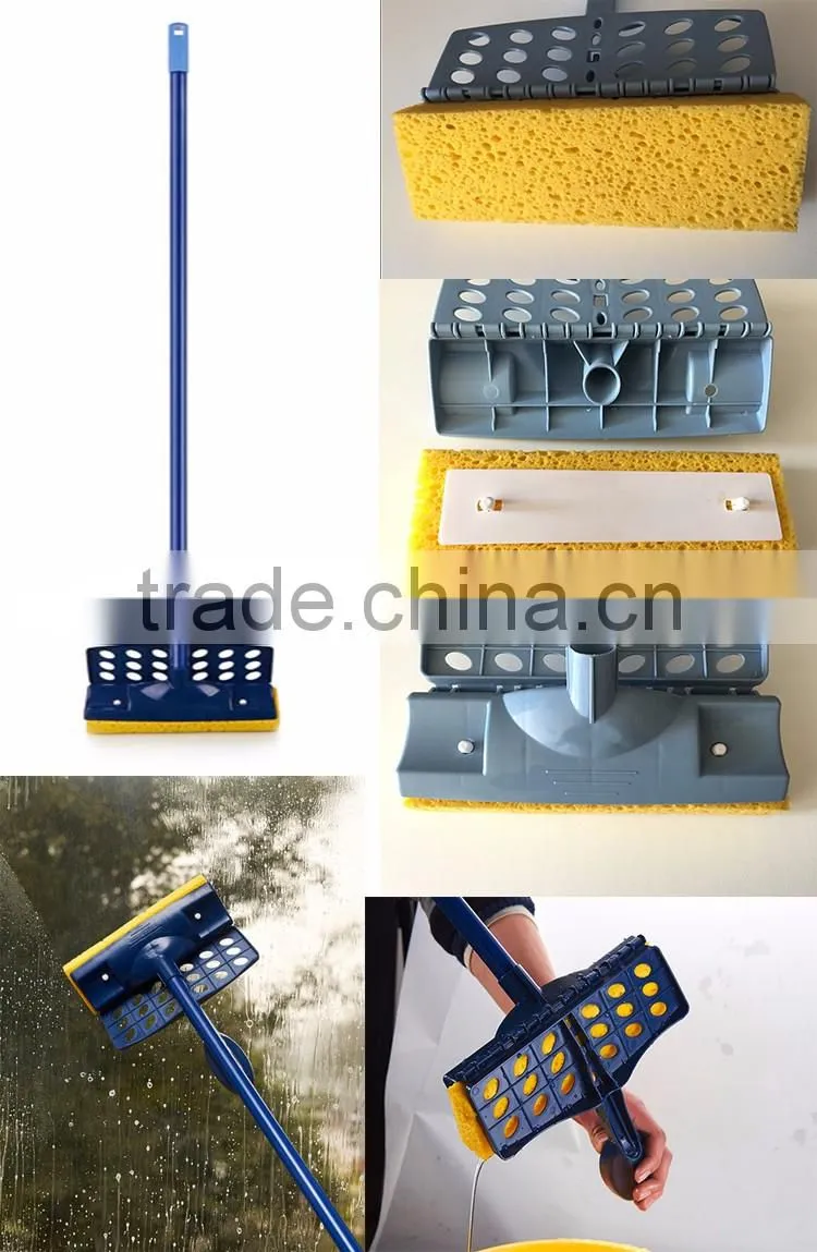 Easy carry window cleaning sponge mop