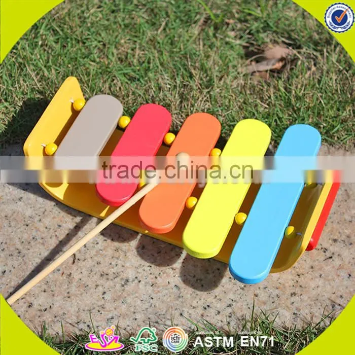 wholesale delicate color wooden xylophone toy most popular wooden xylophone toy for kids W07C022