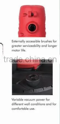 820401 hot sale variable vacuum power flexible standing pad drywall sander externally accessible brushes