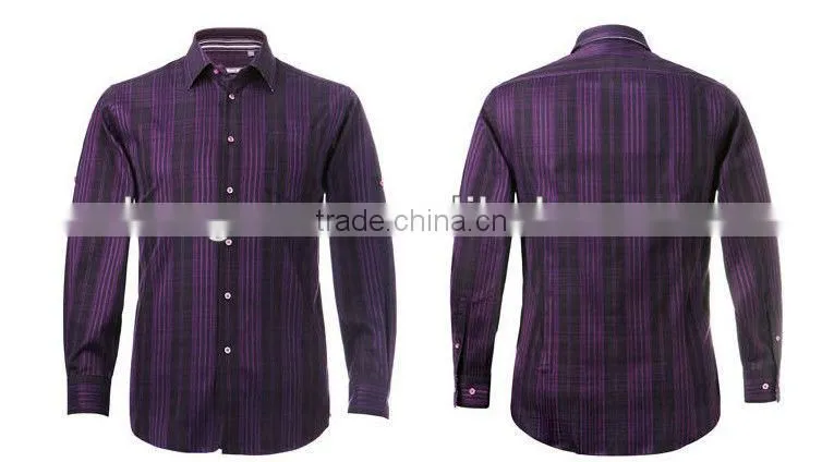 Customized tailored pure cotton mens dress shirts