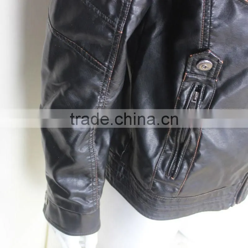 Mens Famous PU Leather Fashion Jackets