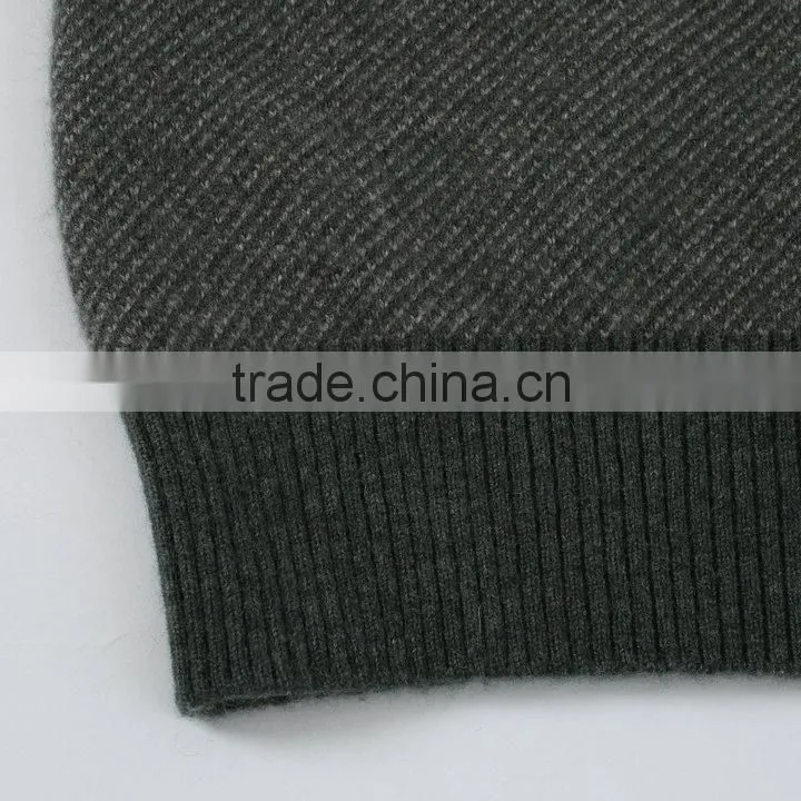 Grey 100%wool winter fashion with long sweater ,blue long sleeve model sweater for men with 1/4 zipper ,men sweater 2015