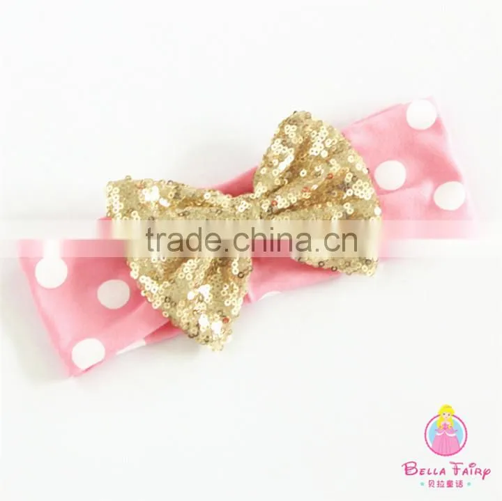 Fancy baby headbands Baby girl flower printed cotton headband