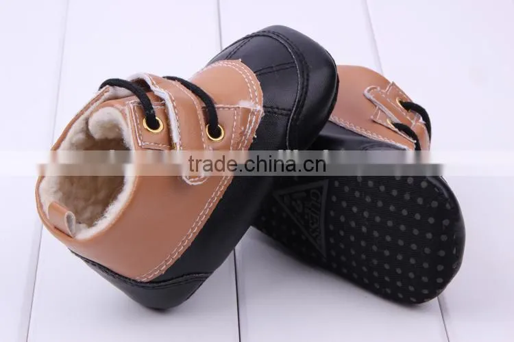 2014 wholesae Baby toddler shoes baby winter boots infant boys leather boots
