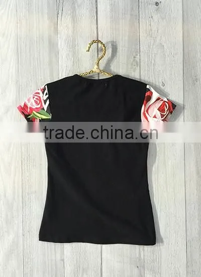 2015 slim elastic fiber girl clothes tops Wholesale from factory