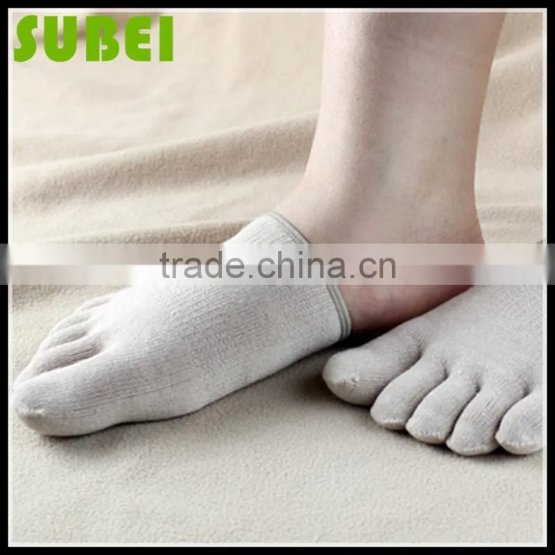 Lovers five fingers sweat-absorbent pure cotton socks
